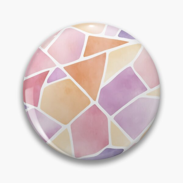 Aperçu de l'œuvre Motif abstrait de vitrail à l'aquarelle avec des teintes pastel créée et vendue par ThreadQuirk.