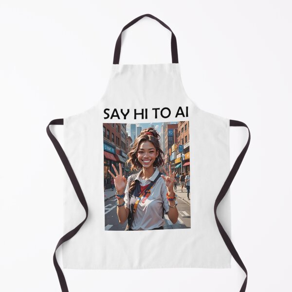 Item preview, Say Hi to AI – Imperfect Hands designed and sold by NudnaGrafika.