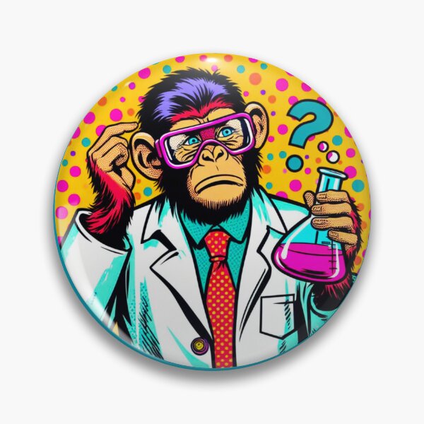 Item preview, Monkey in science designed and sold by Osher-BioArt.