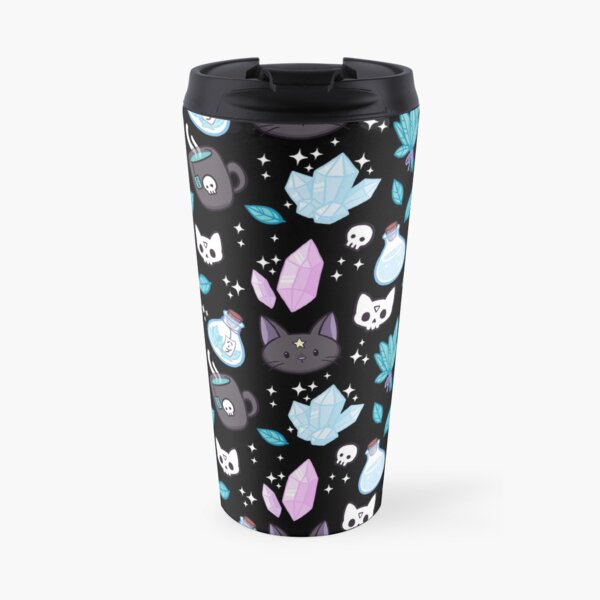 Herb Witch // Black Travel Mug