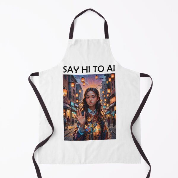Item preview, AI Limitations – Smiling Girl with Deformed Hand designed and sold by NudnaGrafika.