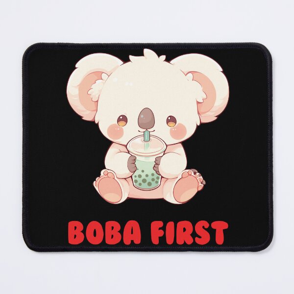 Item preview, Boba First - Cute Funny Koala Drinking Bubble Tea designed and sold by aresmeris.