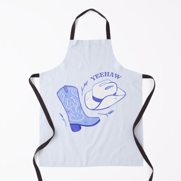 Item preview, Blue yeehaw cowboy boot and hat designed and sold by rizdrawings.