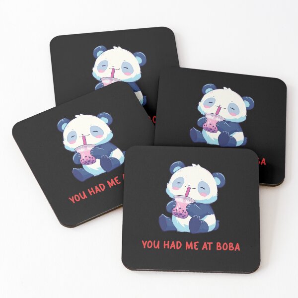 Item preview, You Had Me At Boba - Cute Funny Panda Drinking Bubble Tea designed and sold by aresmeris.
