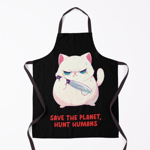 Item preview, Cute Murderous Cat Holding Knife designed and sold by aresmeris.