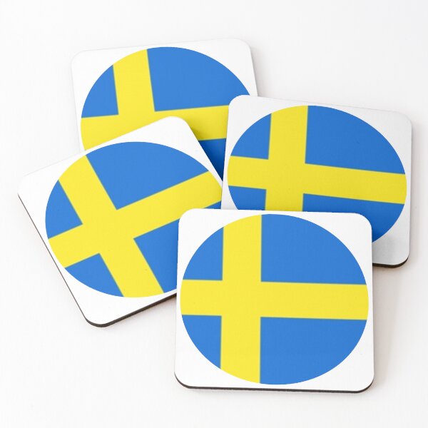 Item preview, Sweden Flag Rounded designed and sold by MoonElite.