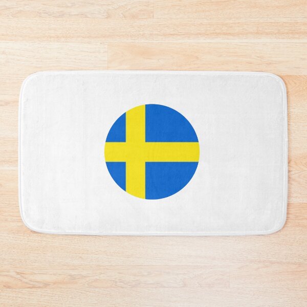 Item preview, Sweden Flag Rounded designed and sold by MoonElite.