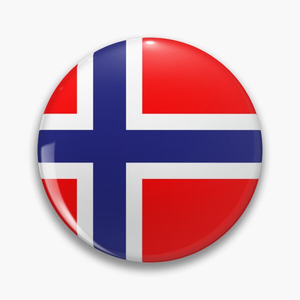 Item preview, Norway Flag Round designed and sold by MoonElite.