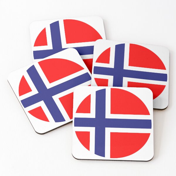 Item preview, Norway Flag Round designed and sold by MoonElite.