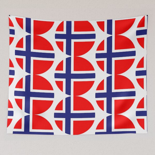 Item preview, Norway Flag Round designed and sold by MoonElite.