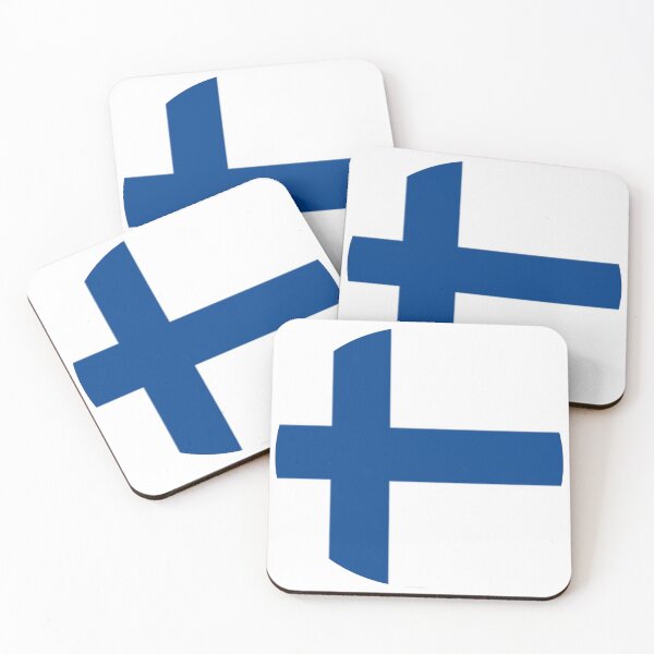 Item preview, Finland Flag Round designed and sold by MoonElite.