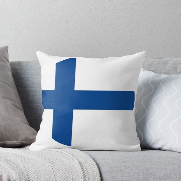 Item preview, Finland Flag Round designed and sold by MoonElite.
