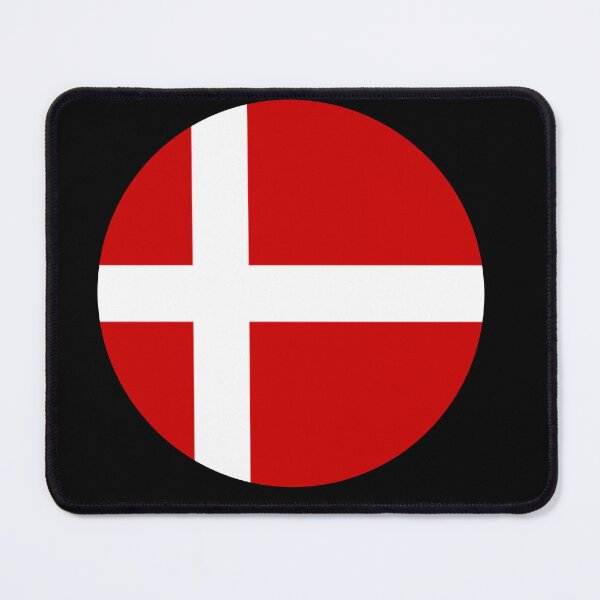 Item preview, Denmark Flag Round designed and sold by MoonElite.