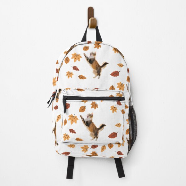 Item preview, Cat Catching Autumn Leaves designed and sold by GlowUpLook.