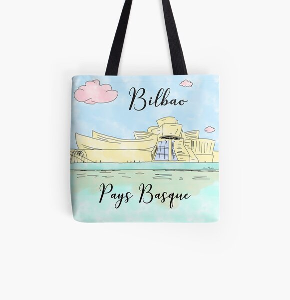 Bilbao Pays Basque by Alice Monber All Over Print Tote Bag