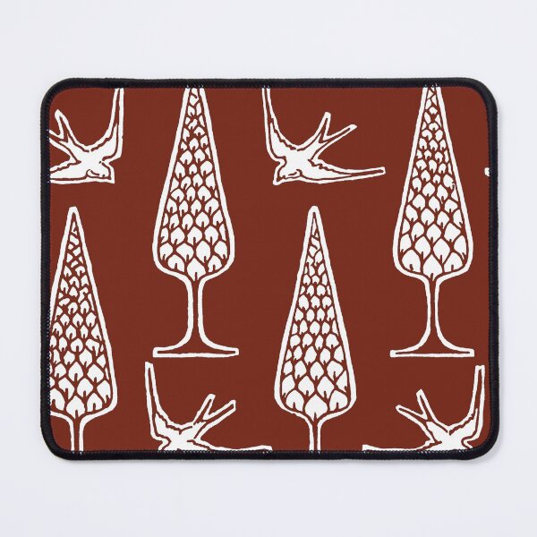Item preview, Topiary & Birds- Chili red designed and sold by HausHatfield.