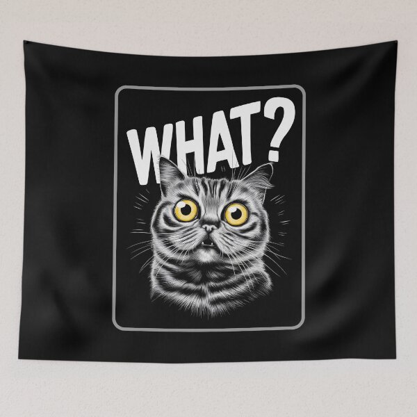 Item preview, Cat - What? designed and sold by Channel1Design.