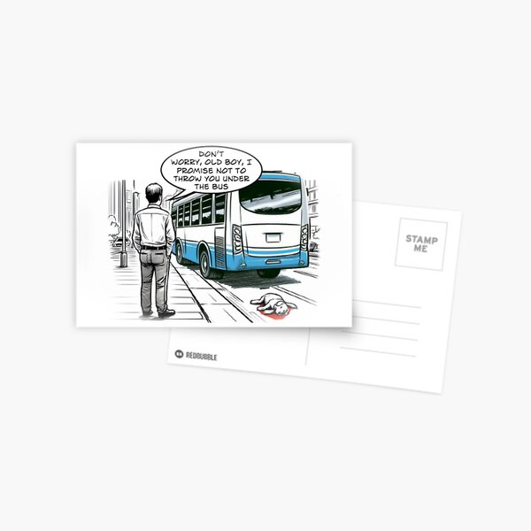 Under the Bus Postcard