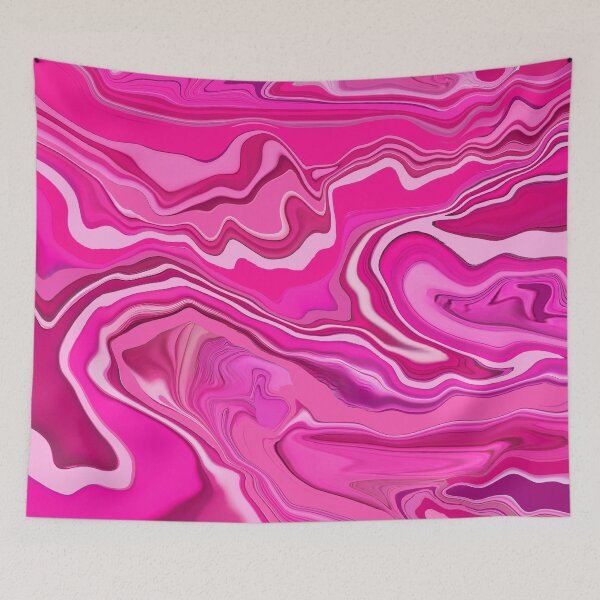 Item preview, Pink Swirls Contemporary Abstract Liquid Swirls Modern Retro Swirls 1 of 4 designed and sold by Beachy.