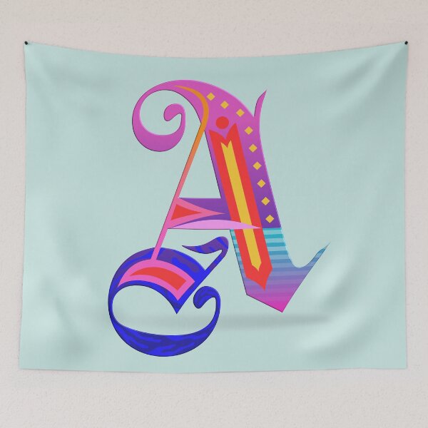 Item preview, A letter typography with colourful style designed and sold by Franco Moody.