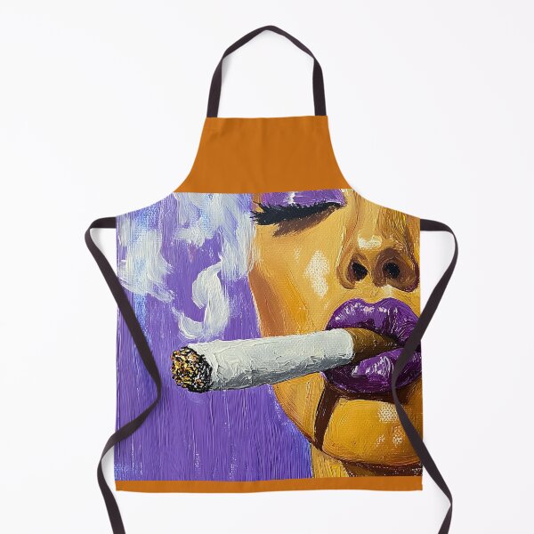 Item preview, Immerse Yourself in the Dreamy Vibe of a Woman with Purple Lipstick and Cigar designed and sold by OlfactoART Studio.