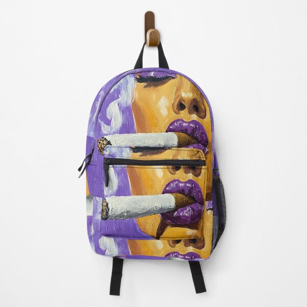 Item preview, Immerse Yourself in the Dreamy Vibe of a Woman with Purple Lipstick and Cigar designed and sold by OlfactoART Studio.