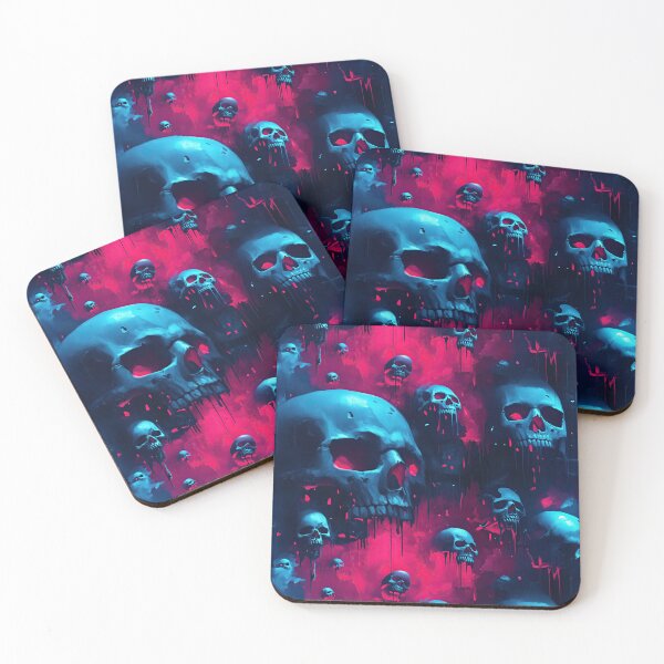 Item preview, Holloween Neon Skull Nightmare designed and sold by DancingBuddha.