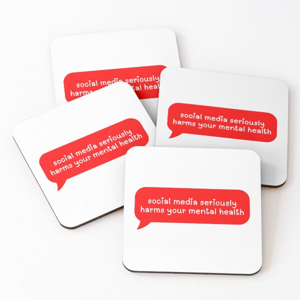 Item preview, social media seriously harms your mental health  designed and sold by CharmStudio.