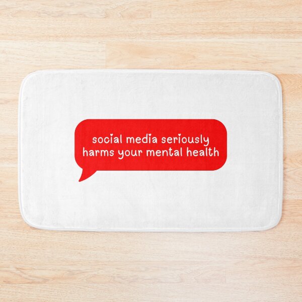 Item preview, social media seriously harms your mental health  designed and sold by CharmStudio.