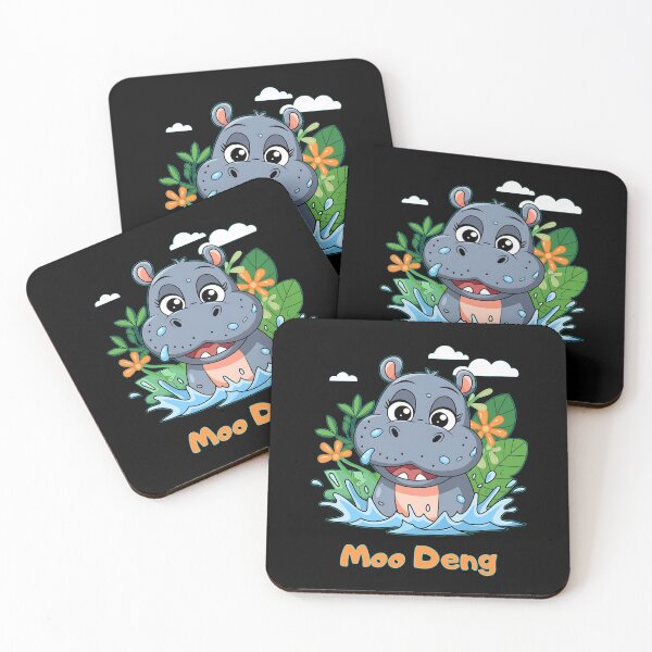 Item preview, Cute Hippo Splash Moo Deng Kids Animal Fun designed and sold by IT-Express.