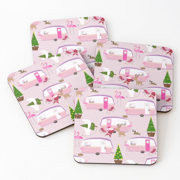 Item preview,  christmas santa flamingo trailer park designed and sold by Gossip Rag.