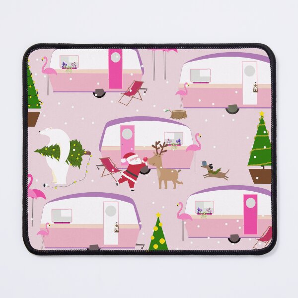 Item preview,  christmas santa flamingo trailer park designed and sold by Gossip Rag.