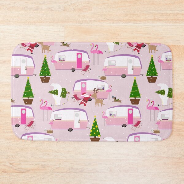 Item preview,  christmas santa flamingo trailer park designed and sold by Gossip Rag.