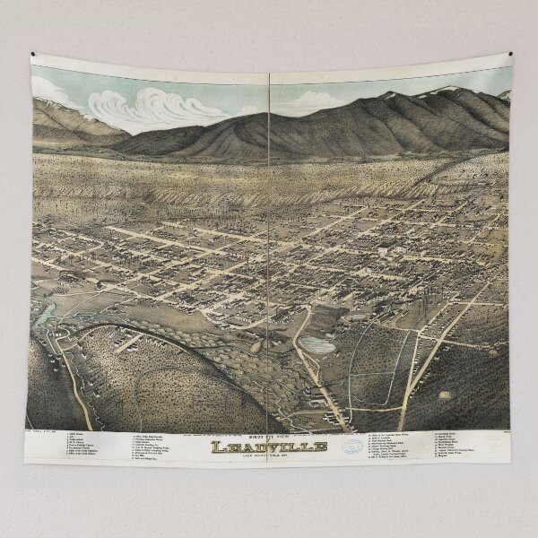 Item preview, Bird's eye view of Leadville, Lake County, Colorado (1879) designed and sold by allhistory.