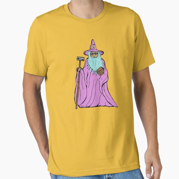 Item preview, Nerdy Wizard Video Game Playing Original Art Illustration designed and sold by Intergalactic Unicorn: Art by Anna Schmidt.
