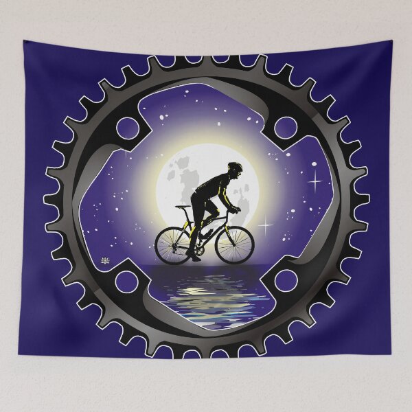 Item preview, Biking in the moonlight designed and sold by studioss76.