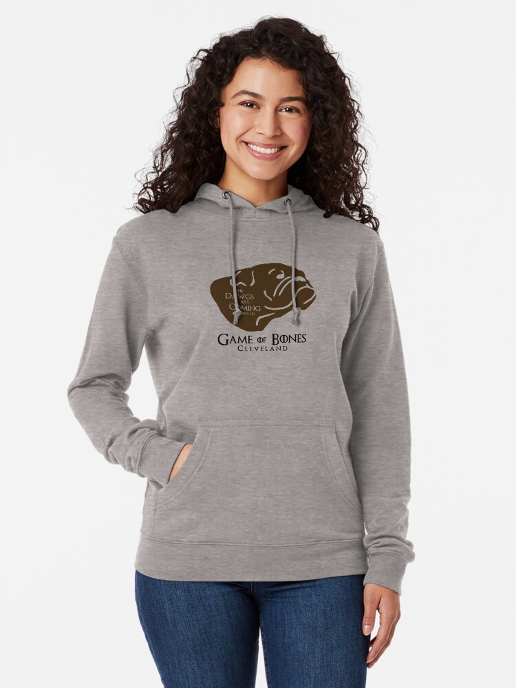 Game of Bones Cleveland Browns Dawg Pound Lightweight Hoodie for Sale by Domvalenti Redbubble