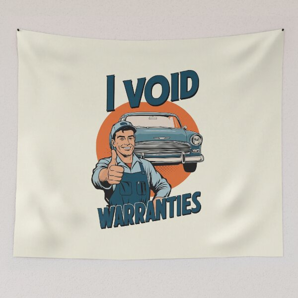 Item preview, I Void Warranties Funny Car Guy Car Enthusiast  designed and sold by thecatcouch.