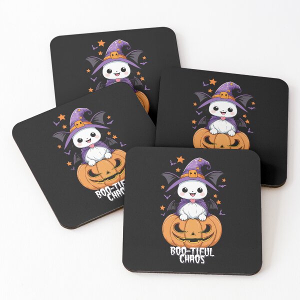 Item preview, Boo-tiful Chaos | Cute Ghost, Bats, Hats, & Pumpkins designed and sold by trendparrot.
