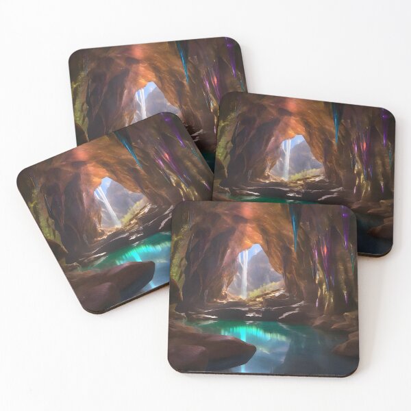 Item preview, Radiant Falls Sanctuary - Crystal Caverns Collection designed and sold by SpacePrintss.