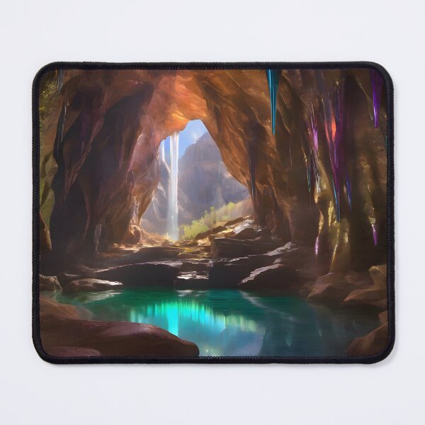 Item preview, Radiant Falls Sanctuary - Crystal Caverns Collection designed and sold by SpacePrintss.