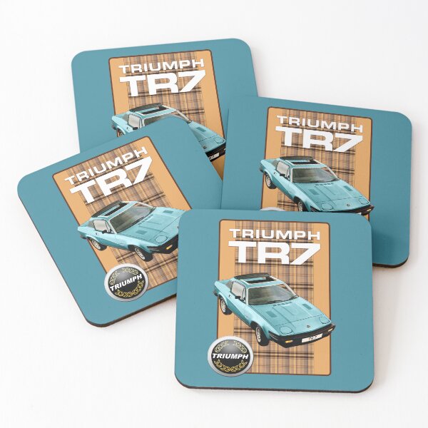 Item preview, Triumph TR7 - Persian Aqua - With Tartan / Plaid designed and sold by CellularSong.