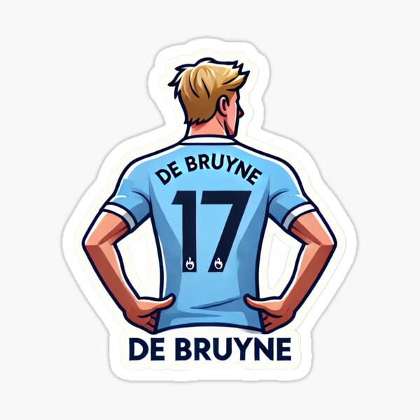 Item preview, De Bruyne T-Shirt Soccer Sticker 17 Manchester City designed and sold by Ultras Nation.
