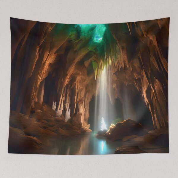 Item preview, Radiant Cavern Haven - Crystal Caverns Collection designed and sold by SpacePrintss.