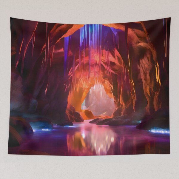 Item preview, Ember Glow Cavern - Crystal Caverns Collection designed and sold by SpacePrintss.