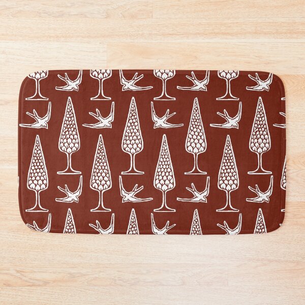 Item preview, Topiary & Birds- Chili red designed and sold by HausHatfield.