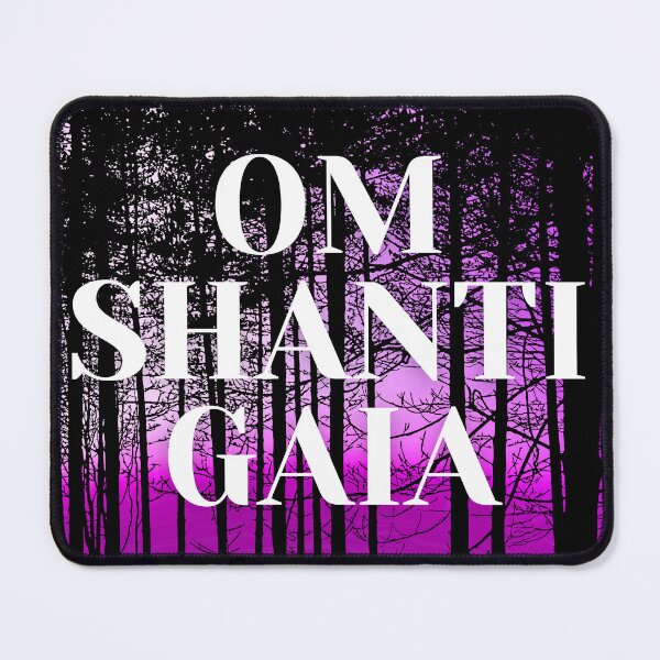 Item preview, Om Shanti Gaia: Surreal Forest Silhouette Art for Nature Lovers & World Peace Seekers designed and sold by Fredster1966.