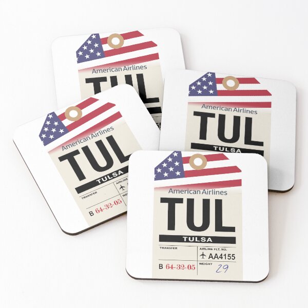 Item preview, Tulsa (TUL) Oklahoma Airline Luggage Tag designed and sold by travelwitheric.