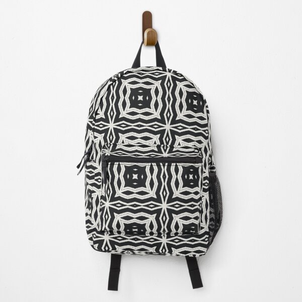 Item preview, Black And White Wavy Squares Abstract Patterns designed and sold by violet-hope.