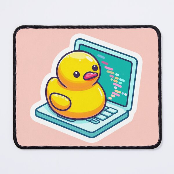 Item preview, Rubber Duck Programmer Debugging designed and sold by StylishDesigns_ByJohn.